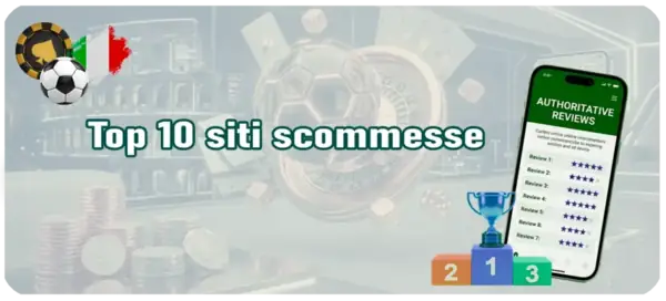 Classifica dei top 10 siti di scommesse sportive online 2026.