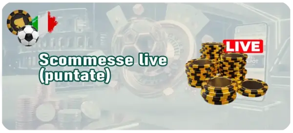 Puntate live e scommesse durante le partite in tempo reale.