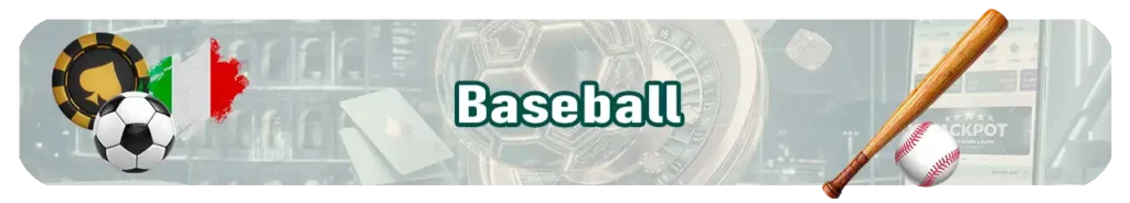 Scommesse sul baseball: quote MLB e campionati mondiali.